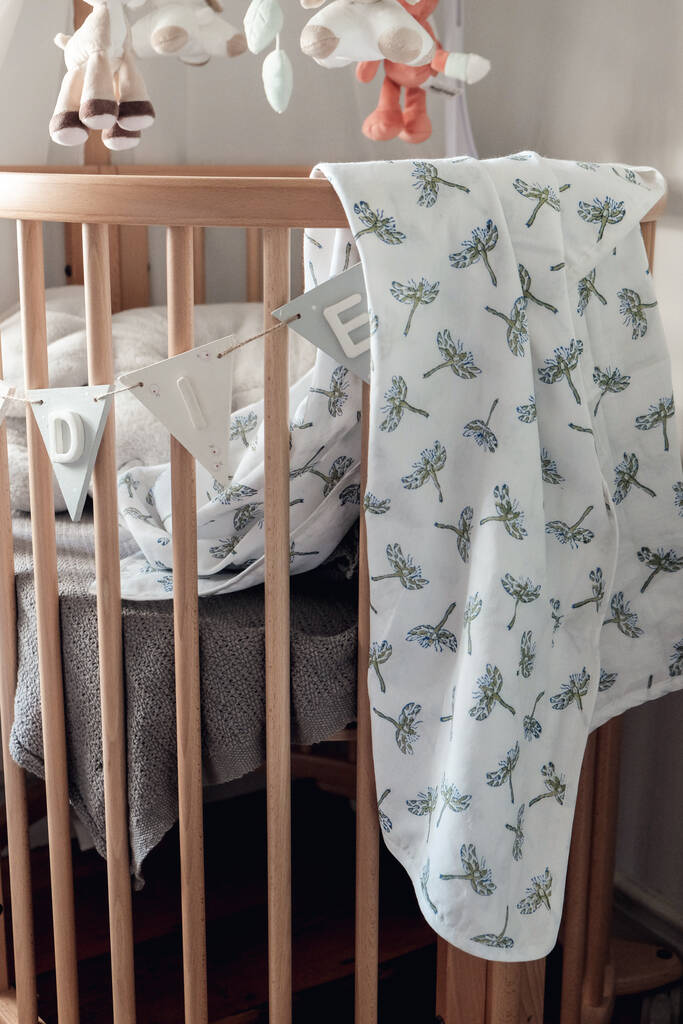 Hand Printed Dragonfly Muslin, 1 of 2