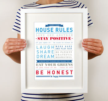 Personalised House Rules Print, 5 of 6