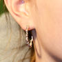 Handmade Sterling Silver Pebble Hoop Earrings, thumbnail 1 of 5