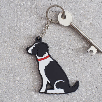 Springer Spaniel Key Ring Personalisation Available, 6 of 8