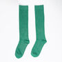 Women's Knee High Glitter Socks Green, thumbnail 2 of 2