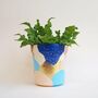 Abstract Gold Leaf Hand Painted Pattern Pot, thumbnail 6 of 7