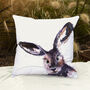Inky Hare Outdoor Cushion For Garden Furniture, thumbnail 8 of 9
