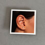 Amazing Teacher Sterling Silver Apple Earrings, thumbnail 7 of 9