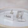 Sterling Silver Personalised Initial Cufflinks, thumbnail 1 of 3