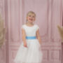 Soft Lace And Tulle Flower Girl Dress, thumbnail 8 of 9