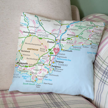 Personalised British Isles Map Cushion, 3 of 5