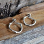 Sterling Silver Twig Hoop Stud Earrings, thumbnail 1 of 3