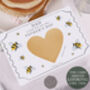 Personalised Father's Day Gift Scratch Voucher With Bumble Bees, thumbnail 3 of 3
