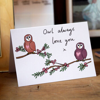 'Owl Always Love You' Anniversary Or Valentine Card, 3 of 3