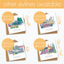 Sheffield Graduation Skyline Personalised Card, thumbnail 8 of 8