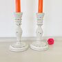 Pair Of Vintage Hand Painted Candlesticks ~ 27, thumbnail 3 of 6