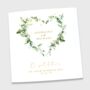 Personalised Wedding Day Card Heart Wreath, thumbnail 3 of 4