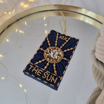 The Sun Tarot Decoration With Genuine Citrine Crystals, 4 of 4