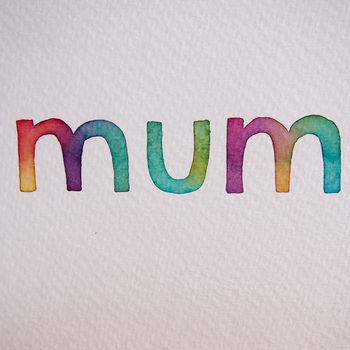 Handmade Watercolour Mothers Day Mum Birthday Card, 2 of 6