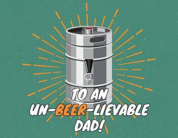 Father's Day Craft Beer Mini Keg Gift, 4 of 4