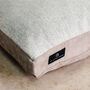 Herringbone Wool Dog Bed With Faux Suede Base, thumbnail 4 of 4