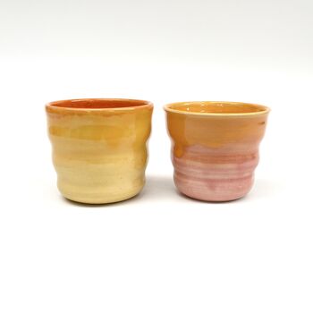 Sunrise Wavy Mini Ceramic Tumbler, 2 of 11