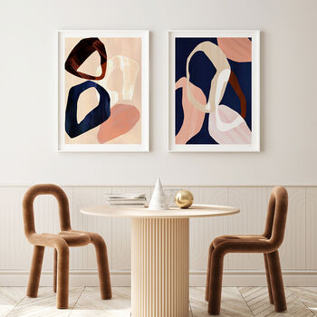 Oversized Circle Abstract Print Set Of Three, 6 of 12