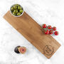 Personalised Couple's Wreath Bamboo Serving Board, thumbnail 1 of 5