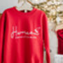 Santa's Little Helper Jumper Children's Personalised Christmas Jumper, thumbnail 1 of 11