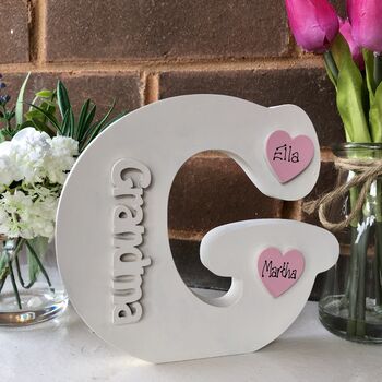 Personalised G For Grandma Ivory Mother's Day Gift, 2 of 2
