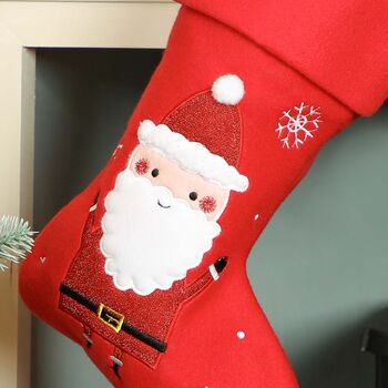 Personalised Santa Christmas Stocking, 3 of 4