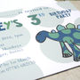 Personalised Dinosaur Children's Party Invitations, thumbnail 3 of 4