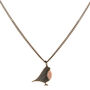 Handcrafted Solid Silver Robin Necklace With Rose Gold, thumbnail 7 of 10