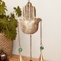 Hand Of Fatima Indian Bells Wind Chime, thumbnail 3 of 10