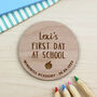 First Day At School Personalised Keepsake Disc, thumbnail 3 of 7