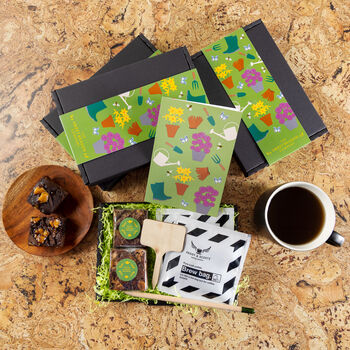 'Gardening' Treats, Brownies And Coffee Letterbox, 2 of 5