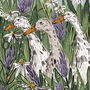 Orchard Ducks Art Print A3 Cottage / Countryside Art, thumbnail 2 of 5