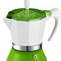 Italian Moka Pot Espresso Maker 'Pin Up' In Green, thumbnail 3 of 4