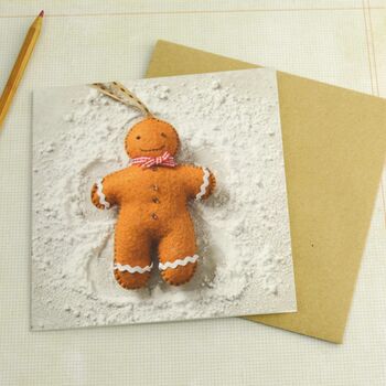 Corinne Lapierre Gingerbread Man Christmas Card, 2 of 3