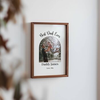 Personalised Best Dad Ever Photo Print, 4 of 6