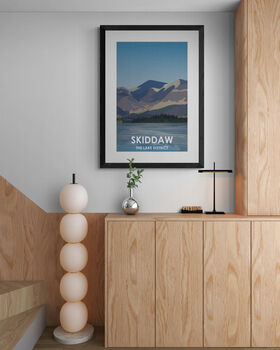 Skiddaw The Lake District Peak Landscape Art Print, 4 of 4