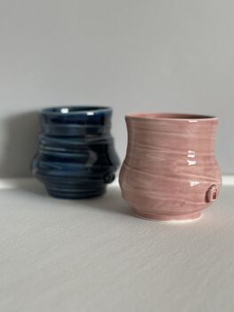 Handmade Porcelain Set Of Two Tumblers, 3 of 6