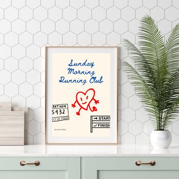 A4 Print, Sunday Morning Running Club, 3 of 5