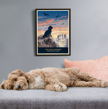 Coastal Cockapoo Or Poodle Print. A Dog Lovers Gift, 2 of 12