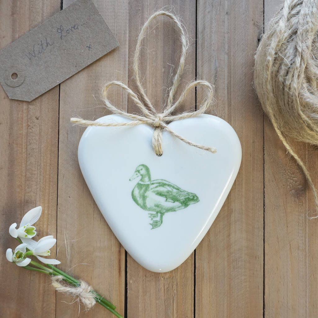 ‘Duck’ Ceramic Heart By Lucy Green Designs ‘Duck’ Ceramic Heart By Lucy Green Designs