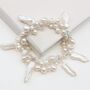 Unusual Assorted Freshwater Pearl Bracelet On Sterling Silver Chain, thumbnail 12 of 12