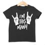 Rock Salute I'm This Many Four Kids T Shirt, thumbnail 1 of 4