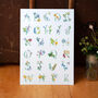 Personalised Baby Name Initial Wildflower Print, thumbnail 4 of 12