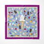 Ice Cream Silk Scarf | Fun Gift For Foodies, thumbnail 1 of 4