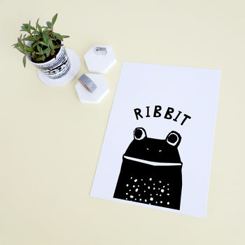 Frog Print, Wall Art For Kids, 6 of 7