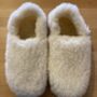 100% Siberian Wool Slippers In Natural, thumbnail 4 of 5