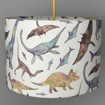 Water Colour Dinosaur Lampshade, 4 of 4
