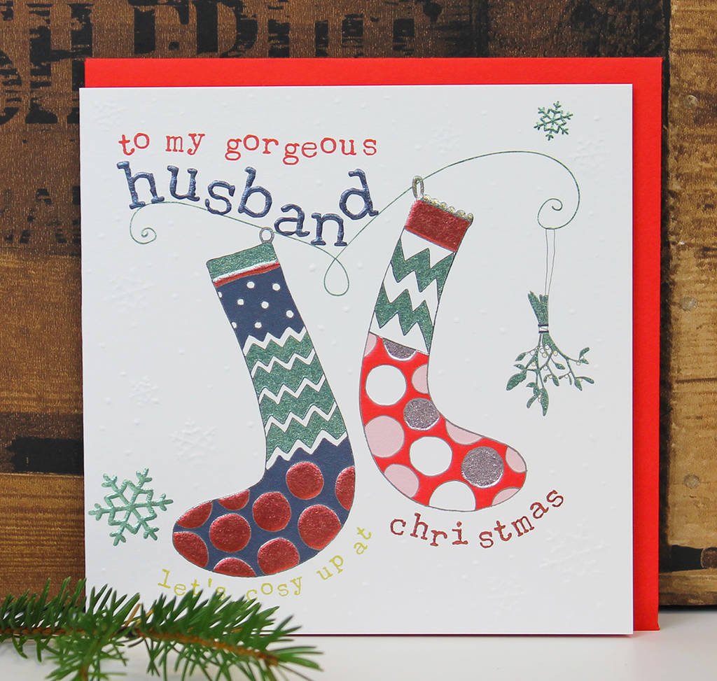 Husband Christmas Card By Molly Mae | notonthehighstreet.com