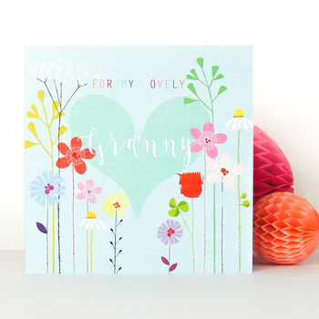 Floral Granny Greetings Card, 5 of 5